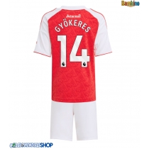 Maglie da calcio Arsenal Viktor Gyokeres #14 Prima Maglia Bambino 2025-26 Manica Corta + Pantaloni corti)